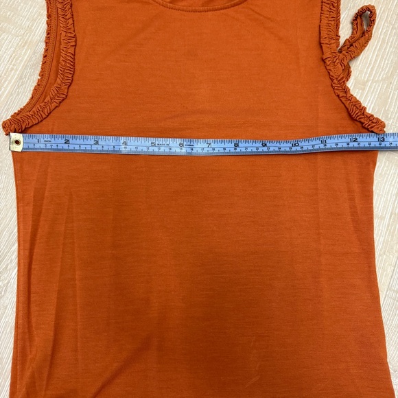 Valentino Roma Classic Orange Hue Tank Top Size XS - Picture 6 of 7